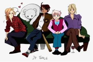 2p Hetalia Face Family
