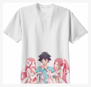 Shop Me Me Me Cotton T-shirt By Shoujo - Anime Girl Kiss Mark