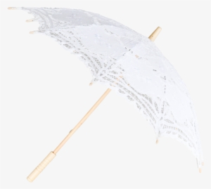 White Vintage Lace Parasol - Umbrella Vintage Png