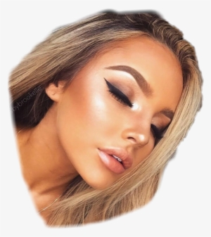 Glow Eyeliner Makeup Highlight Skin Dewy Tumblr Aesthet