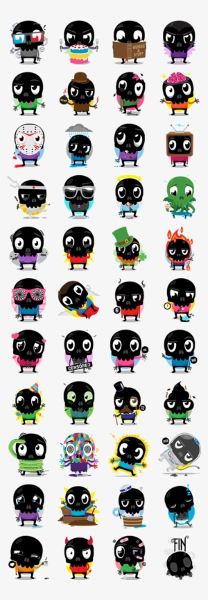 Skullington - Skull Facebook Sticker