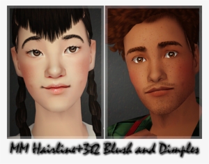 Blush Dimples & More By Lilith-sims Via Tumblr - Sims 2 Maxis Match Eyebrows