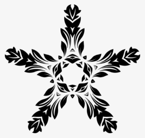 Silhouette Visual Arts Ornament Black And White Floral - Art