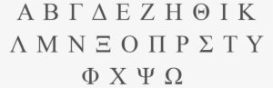 Greek Alphabet