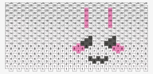Kawaii Bunny Cuff With Ears And Tail Kandi Pattern - Number
