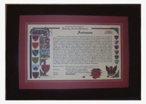 Histórico Do Sobrenome Com Moldura Tabaco - Epcot Merchandise In England