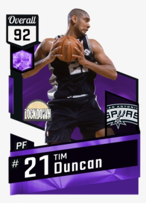 '04 Tim Duncan Amethyst Card - Nba 2k18 Gilbert Arenas