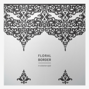 Vector Seamless Border In Victorian Style - Die Liebenden Von Dschidda