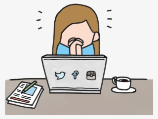 Seguidores Redes Sociales - Angry Email Cartoon