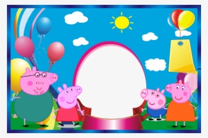 Imágenes De Cumpleaños De Peppa Pig Y Sus Amigos Mi - Fotomontaje Peppa Pig Cumpleaños