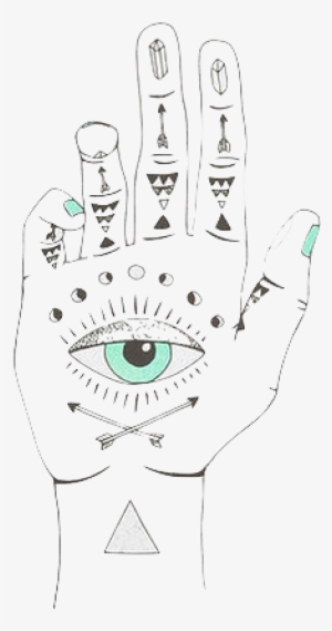 Image - Source - - Eye See Hamsa Canvas Print - Small By Wesley Bird