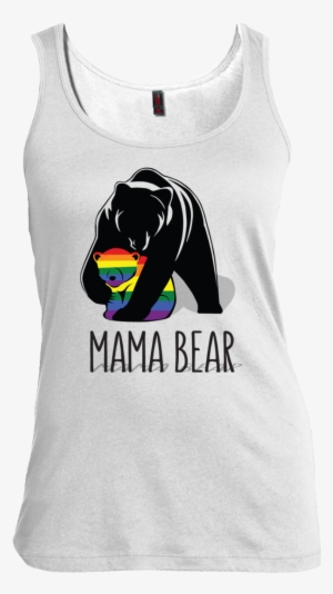 Mama Bear Lgbtq Women's Scoop Neck Tank Top - Cute Mama Bear Baby Onesies