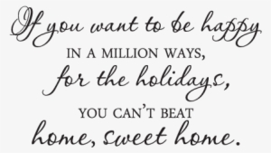 Home Sweet Home For The Holidays Wall Quotes™ Decal - Holiday At Home Quotes