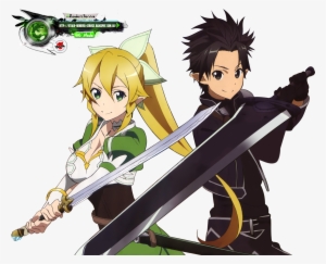 Sword Art Online Kirito And Leafa - Kirito And Leafa Png