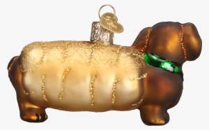 Wiener Dog Ornament - Old World Christmas Just Married Fine White Limo Christmas