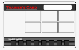 Pokemon Trainer Card Templates 145882 - Blank Pokemon Trainer Card
