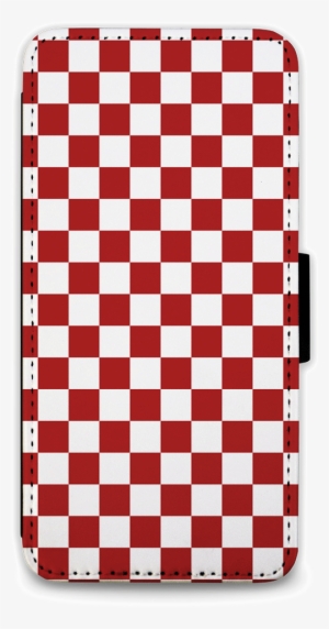 Red Checker - Black And White Mobile Back Cover For Boys