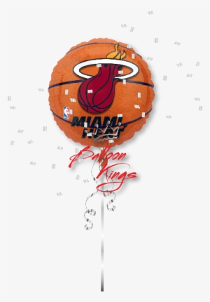 Miami Heat - 18" Nba Miami Heat Basketball Balloon - Mylar Balloons