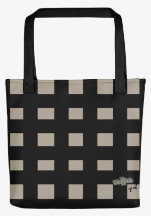 Checker Coffee Girl Tote - Apple Juice