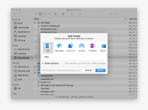 Macos Icloud Share File With People Screen - Icloud Share Folder