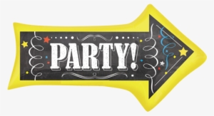 36" Chalkboard Birthday Arrow Supershape Foil Balloon - Party Arrow