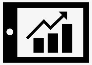 Money Graphic Of Bars With Up Arrow Comments - Upward Bar Chart Icon