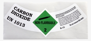 Beverage Elements Co2 Gas Cylinder Label - Carbon Dioxide Un 1013