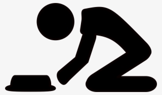 Man Beggar Economy Poor Rich Beggar Beggar - Kneeling Clipart