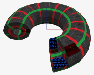 Basic Texture Align On A Hollow Torus - Inflatable