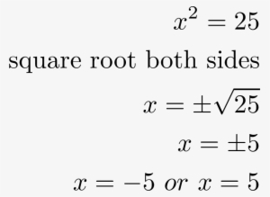 Quadratic Equations And The Square Root Property - Number