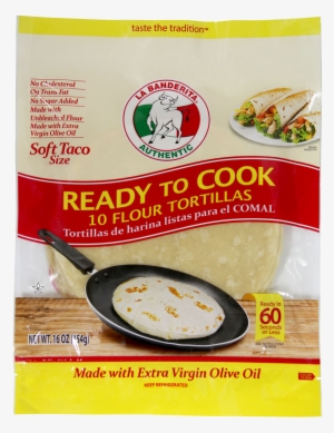 Ready To Cook Soft Taco Tortillas - La Banderita