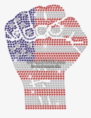 Clench Your Fist To Make The United States Iron On - Crochet