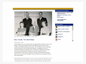 Victor Kugler Johannes Kleiman Miep Gies And Bep Voskuijl