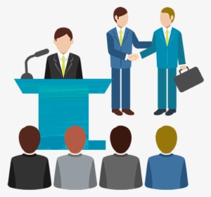 Asiste A Encuentros De Negocios - Business Consultant Vector