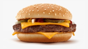 Mcdonalds Burger Transparent Background Png - Quarter Pounder Mcdonald's
