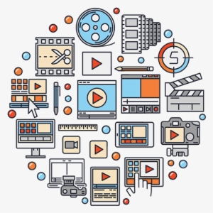 Media Production - Video Post Productions Illustration