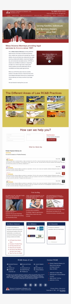 Rowley Chapman & Barney Website History - Online Advertising