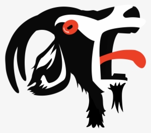 Logo Black White Red - Goat Animation