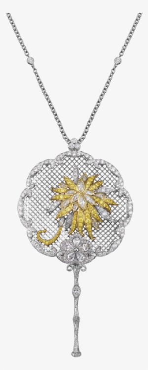 Fancy Yellow Diamond Necklace - Locket