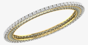 Consistent Diamond Bangles - Gold