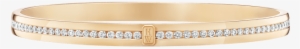Hw Logo By Harry Winston, Yellow Gold Diamond Bracelet - Bangle