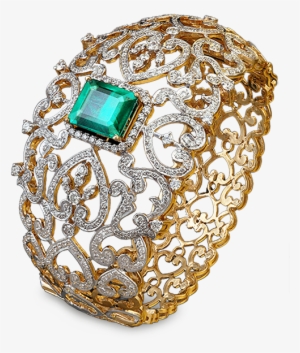 Bracelet - Broad Ring With Diamond