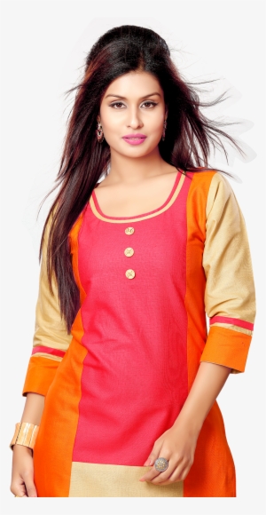 Yuri's Multicoloured Cotton Straight Kurti