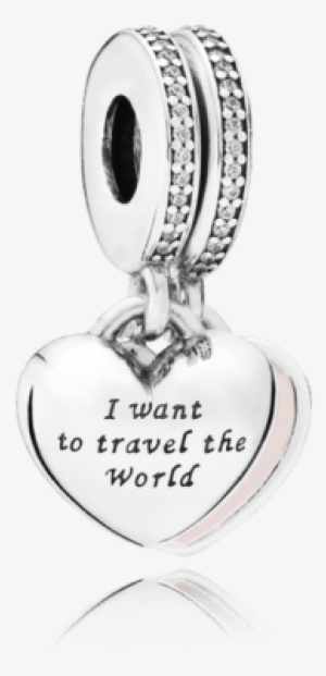 Travel Together Forever Dangle Charm, Pink Enamel & - Pandora 791717cz Travel Together Forever Charm