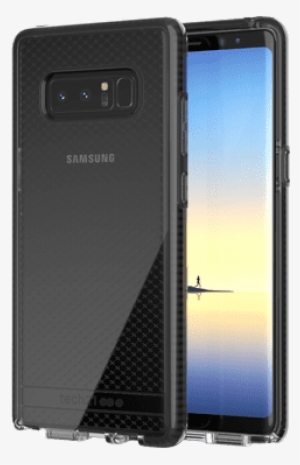 Front And Back - Tech 21 Evo Check Case For Galaxy Note8 - Smokey/black