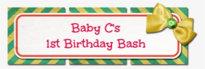 Happy 1st Birthday Baby C Custom Chalk Creations {review