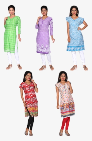 Felicia 5 Readymade Cotton Kurtis - Szonline Kurtis
