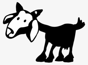Vector Illustration Of Domestic Farm Goat Livestock - Clip Art
