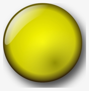 Yellow Button 3d