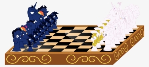 Up1ter, Chess, Fluttershy, Horse, King, Mane Six, Pinkie - Шахматы Пони